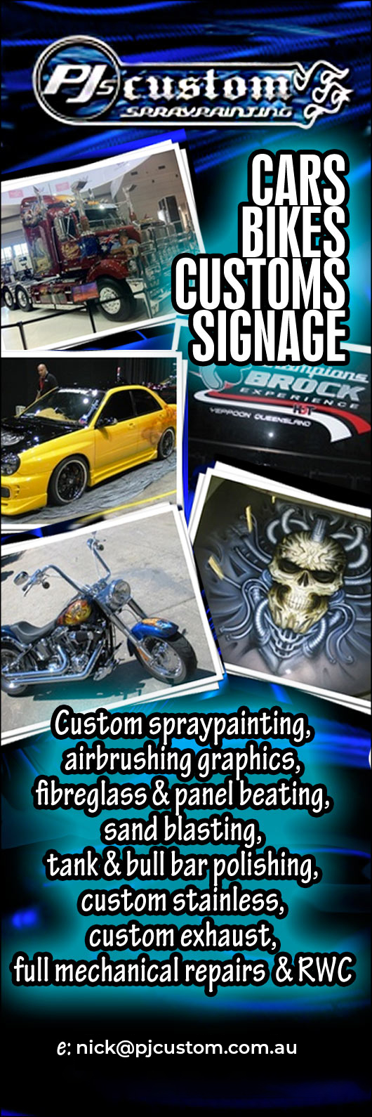 PJ's Custom Pty ltd
