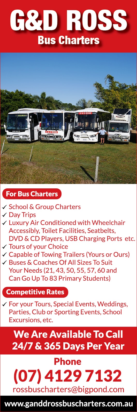 G & D Ross Bus Charters