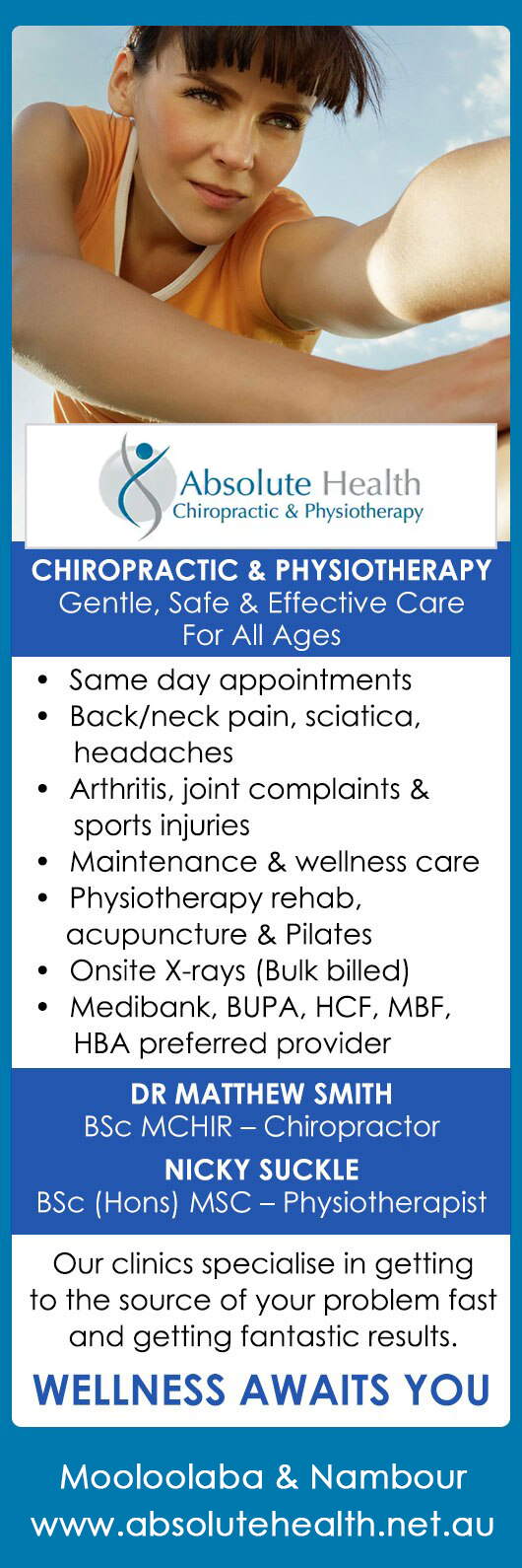 Absolute Health - Nambour Chiropractor and Physiotherapist