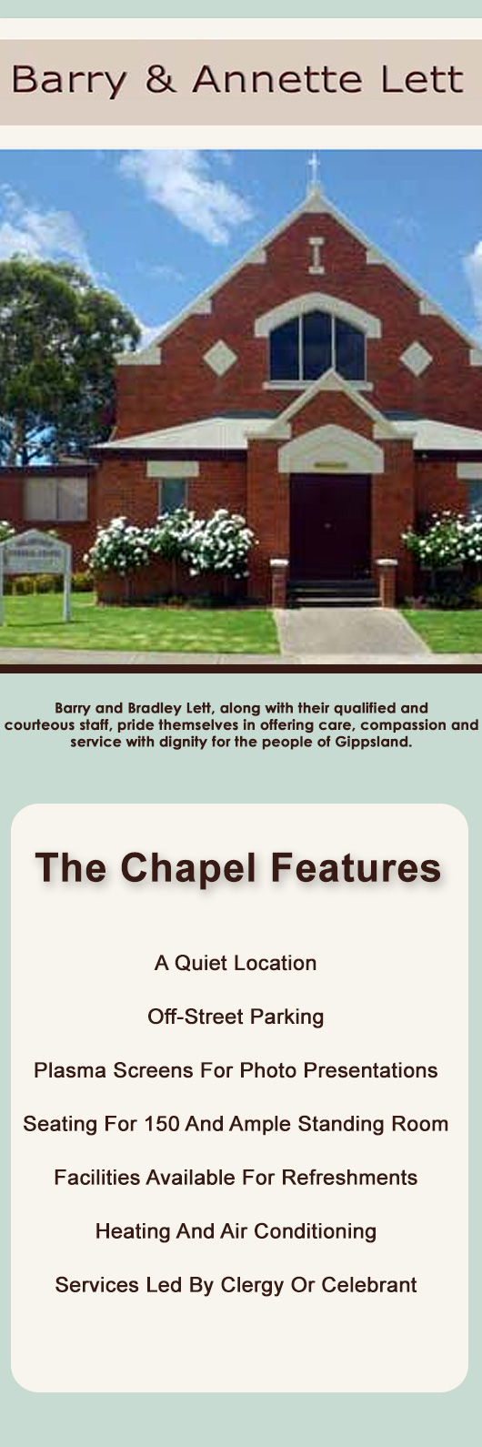 Barry & Annette Lett Funeral Directors