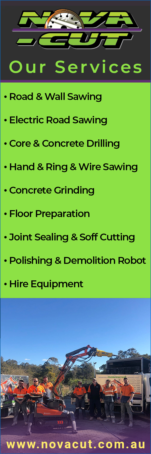Nova Cut Concrete Sawing Pty Ltd