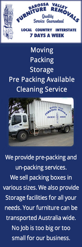 Barossa Valley Furniture Removals & Storage