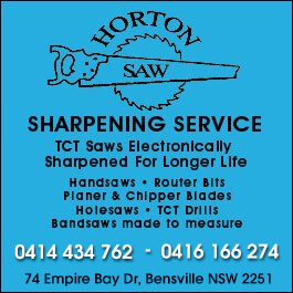 Horton Saw Sharpening Service