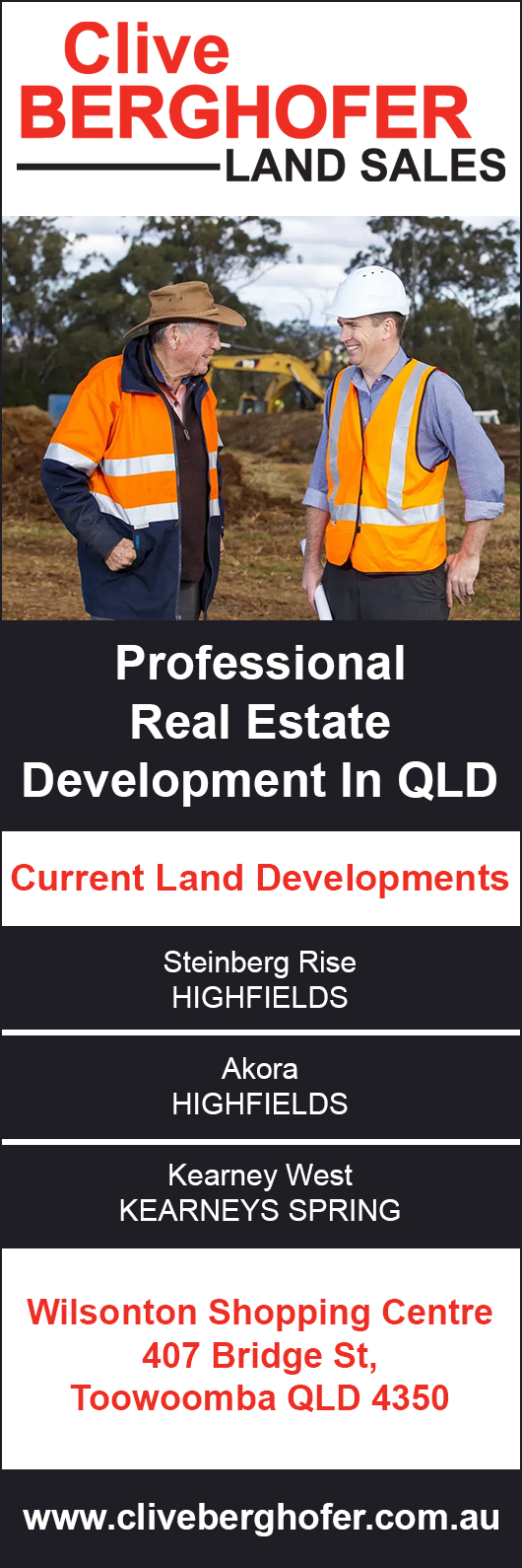 Clive Berghofer Land Sales