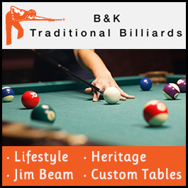 B & K Traditional Billiards.