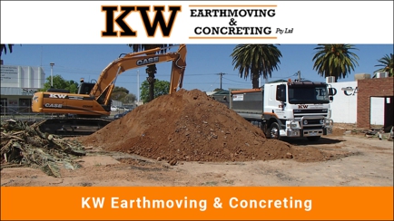 KW Earthmoving & Concreting Hero Image