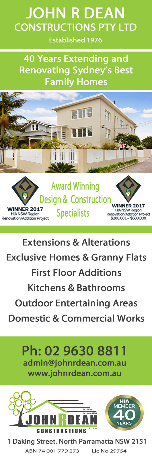 John R Dean Constructions