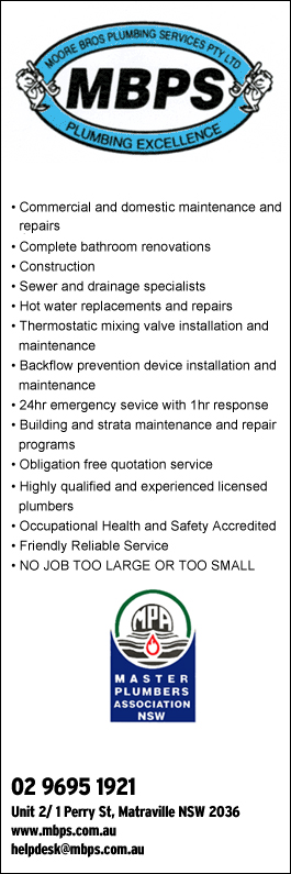 Moore Bros Plumbing Services Pty Ltd.