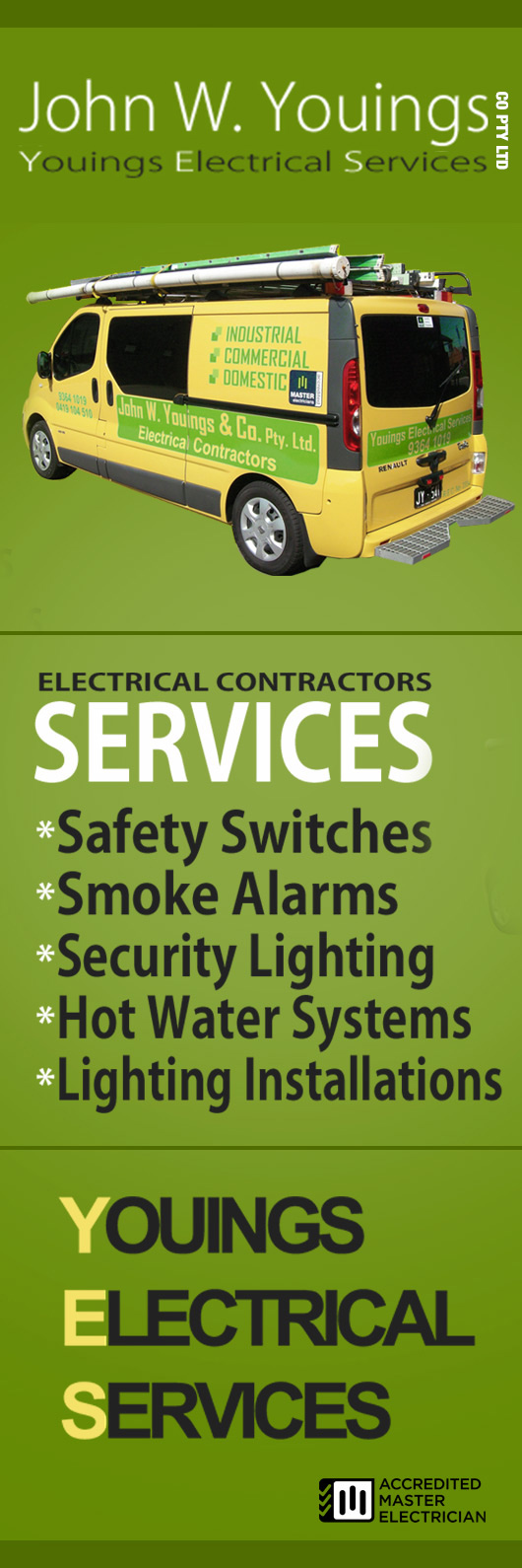 John W Youings & Co PTY LTD Electrical Contractors