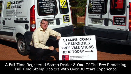 Ace Stamp Auctions - Ian Boulton Stamp Dealer Hero Image