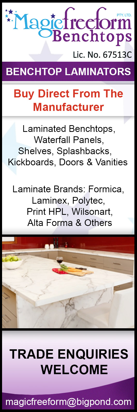 Magic Freeform Benchtops Pty Ltd