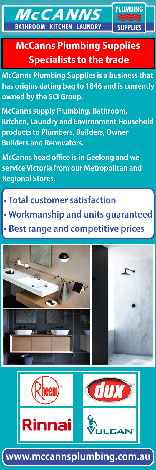 McCanns Plumbing Supplies