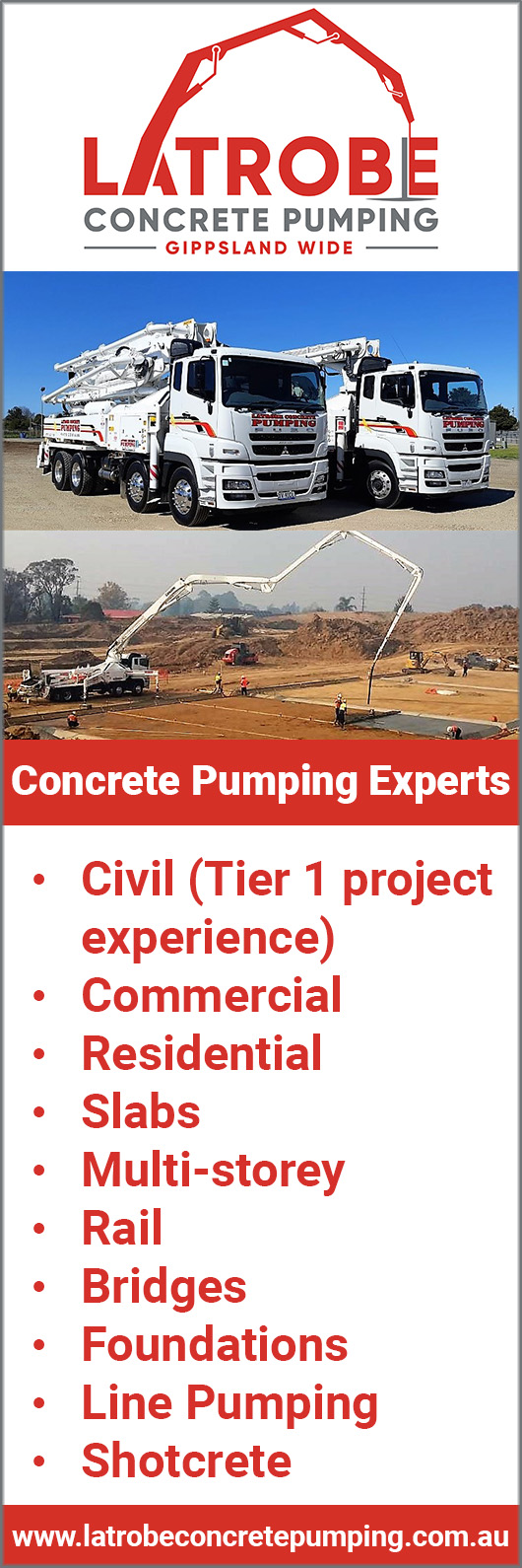 Latrobe Concrete Pumping Pty Ltd