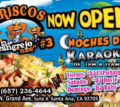 Mariscos El Cangrejo Nice - Santa Ana, CA. Karaoke nights on the weekends