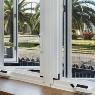 Bradnam's Windows & Doors - Bungalow, QLD. White Aluminium Casement Windows