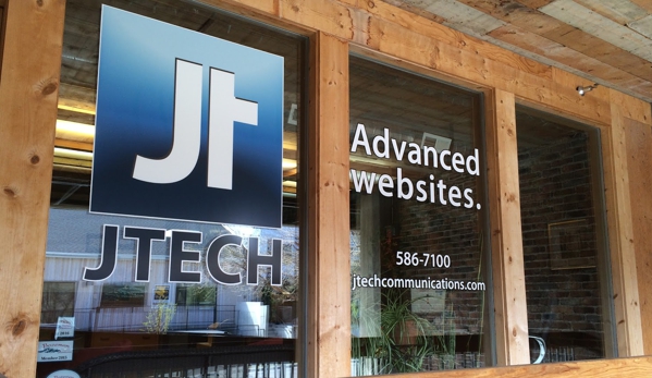 JTech Communications - Bozeman, MT. JTech's front window