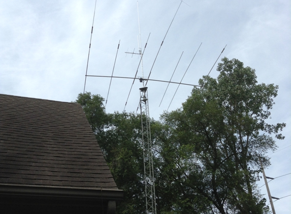 Tower Maintenance - Delta, OH. 50' Rohn45 Tower Mosler Beam and M2 Rotor ++