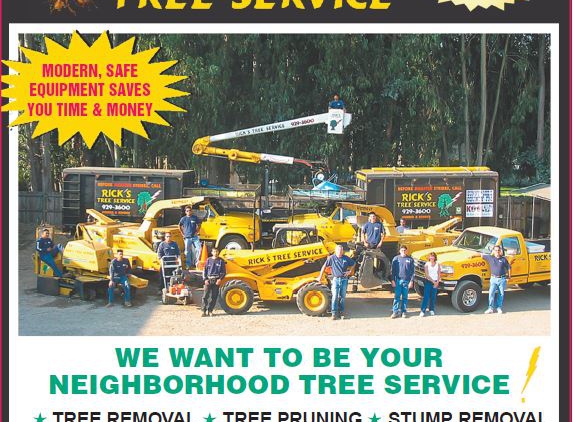 Rick's Tree Service - Nipomo, CA