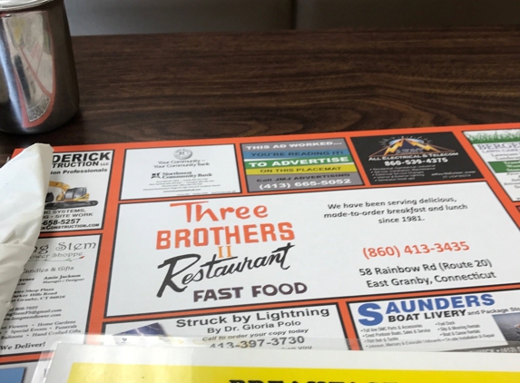 Three Brothers II Restaurant - East Granby, CT