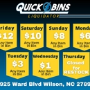 QUICKBINS Liquidators - Discount Stores