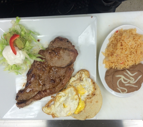 loredo's mexican restaurant - fort washington, MD. New York steak with eggs