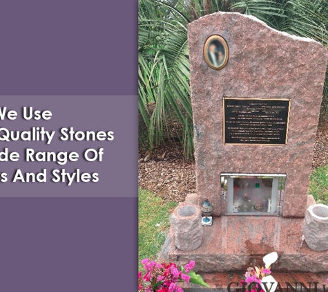 Giovanni Verga Memorials Pty Ltd - Thomastown, VIC. We Use Highest Quality Stones In A Wide Range Of Colours And Styles