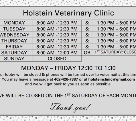 Holstein Veterinary Clinic - Kenneth Holstein DVM - Blair, NE