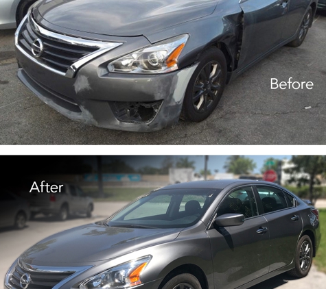 Magic Touch - Miami, FL. Nissan Altima
Before and After Auto Collision Repair