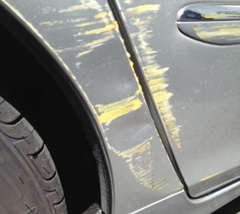 A.C.E.R. Auto Cosmetics - Santee, CA. Acura RL hit a yellow pole.