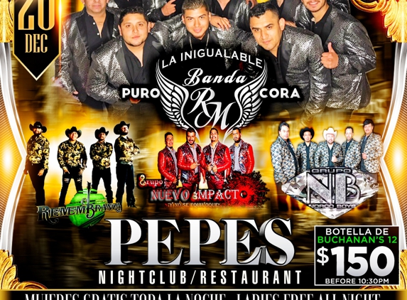 Pepe's Night Club - San Bernardino, CA. Vιerɴeร 2️⃣0️⃣ ᴰᴱ Dιcιeмвre#MυjereรEɴтrαɴGrαтιรTodαLαNocнe #Lαdιeร Free All Nιɢнт/ᗷᗩᑎᗪᗩ ᑭᑌᖇO ᑕOᖇᗩ