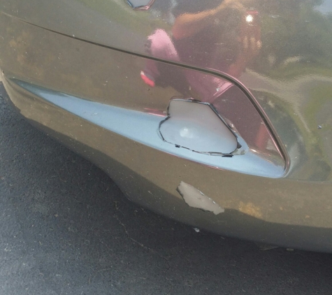 Cecil County Auto Body - Elkton, MD. Another great picture of my bumper .. owner says it's from bugs but refuses to fix it