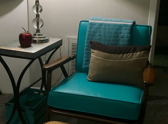 Upholstery Room & Supplies - Huntsville, TX. Mid-Century Modern Chair and Ottoman