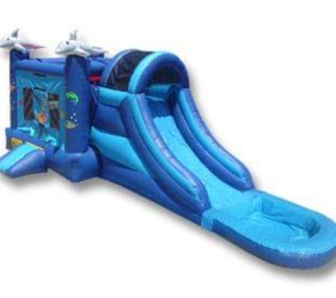 Fiesta Bounce House Party Rentals - Dallas, TX. Combo waterslide dolphin