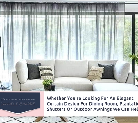 curtains and blinds by Dannielle Harris - Blairgowrie, VIC. Whether You’re Looking For An Elegant Curtain Design For Dining Room, Plantation Shutters Or Outdoor Awnings We Can Help