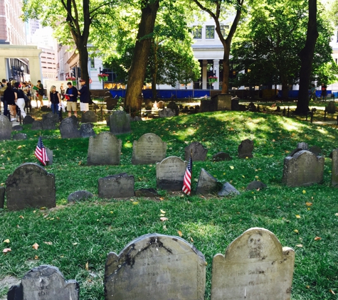 South End Burying Ground - Boston, MA. History lesson: Sam Adams & Paul Revere buried here