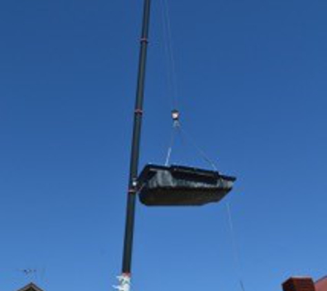 AGL & Son Crane Hire - Morgan, SA. Craning Pool Into Backyard