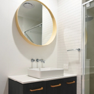 Bradnam's Windows & Doors - Warana, QLD. Semi-Frameless Shower Screen With 2 Panels