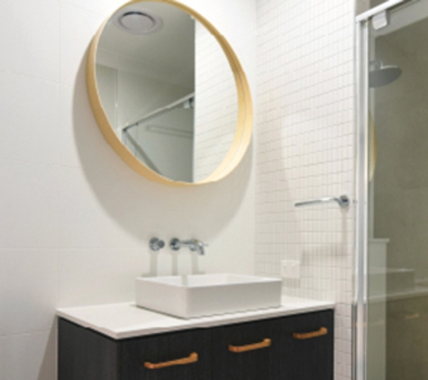 Bradnam's Windows & Doors - Gladstone Central, QLD. Semi-Frameless Shower Screen With 2 Panels