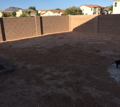 Desert Valley Landscaping - Tucson, AZ. From this...