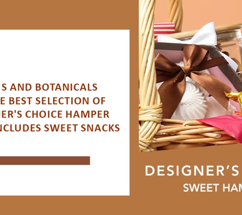Carlton North Flowers - Carlton North, VIC. Blooms And Botanicals Has The Best Selection Of Designer's Choice Hamper That Includes Sweet Snacks
