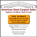 American Steel Carport Sales - Buildings-Portable