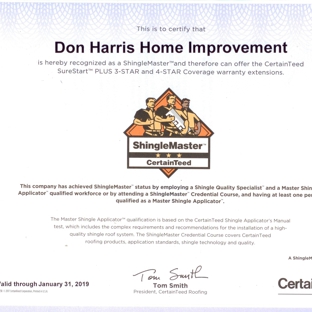 don harris home improvements - Indianapolis, IN