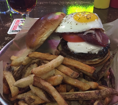 Burger Bar Chicago - Chicago, IL. Foh-get-aboutit burger. Holy yes!