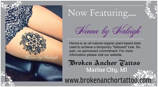 Broken Anchor Tattoo - Marine City, MI 48039