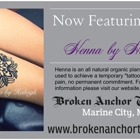 Broken Anchor Tattoo