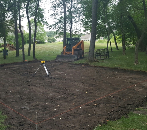 Professional Concrete Inc. - Kenosha, WI. Start of  a project basketball court in Pleasant Prairie Wi.