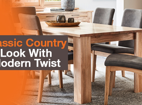 Furniture Plus Homemakers - Warragul, VIC. Classic Country Look With Modern Twist