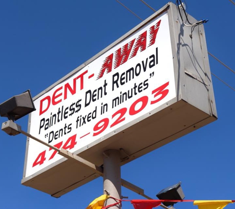 Dent-Away. "Dents fixed in minutes"