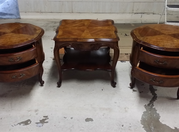 Buster Hewlett - Le Grand, CA. Hardwood Side side Side tables about 50 years old excellent condition $350 each