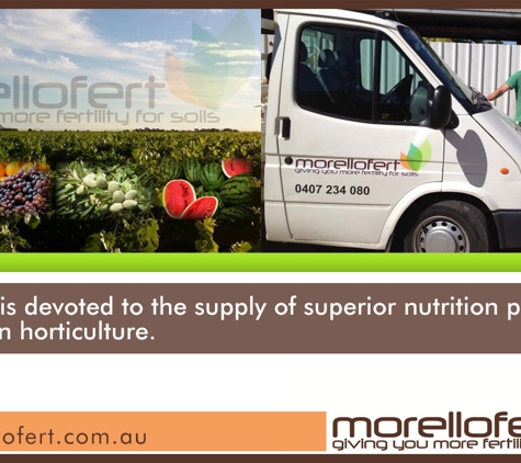 Morellofert - Cabarita, VIC. Morellofert is devoted to the supply of superior nutrition products to Australian horticulture